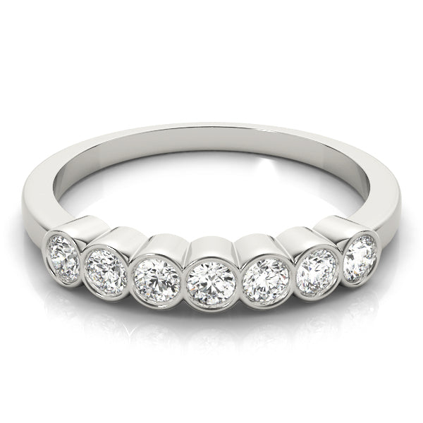 Bezel-Set Diamond Stackable Wedding Band – 0.42 ct