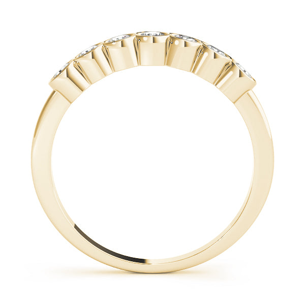 Bezel-Set Diamond Stackable Wedding Band – 0.42 ct