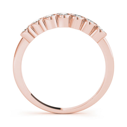 Bezel-Set Diamond Stackable Wedding Band – 0.42 ct