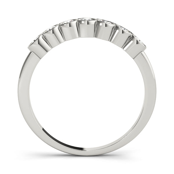 Bezel-Set Diamond Stackable Wedding Band – 0.42 ct