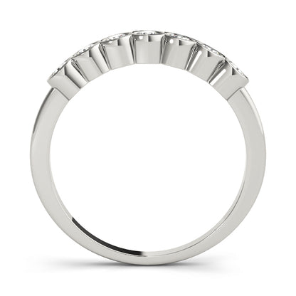 Bezel-Set Diamond Stackable Wedding Band – 0.42 ct