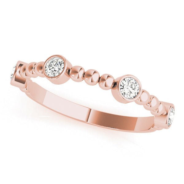 Alexandrine Slim Diamond Band
