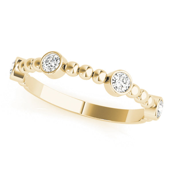 Alexandrine Slim Diamond Band