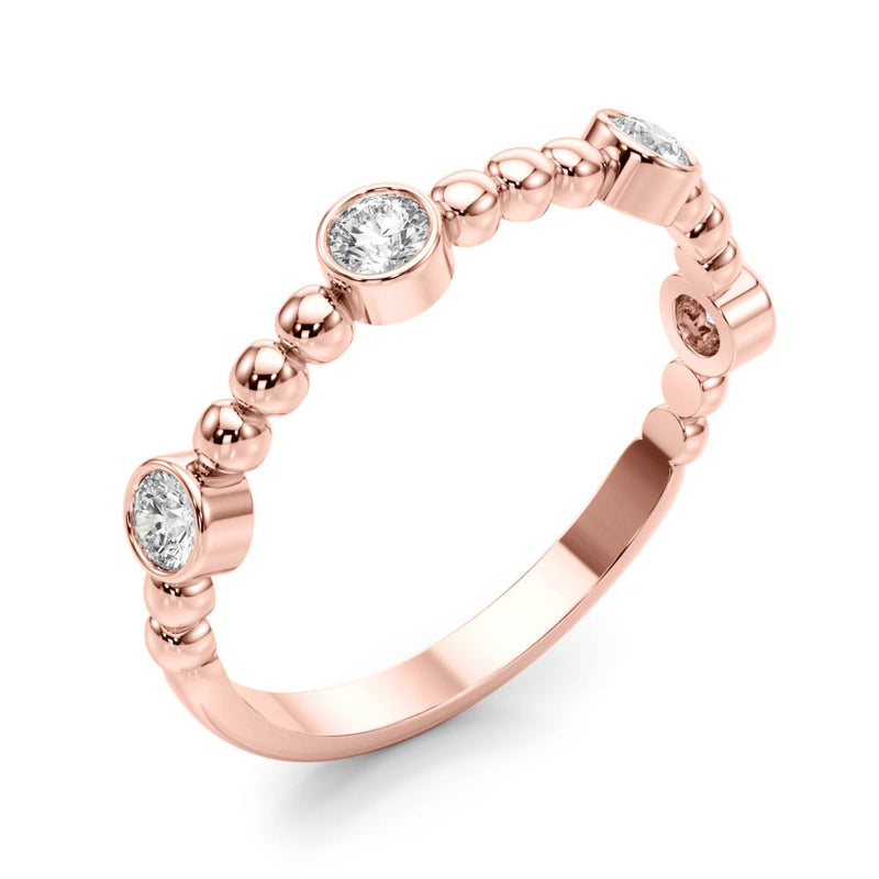 Alexandrine Slim Diamond Band