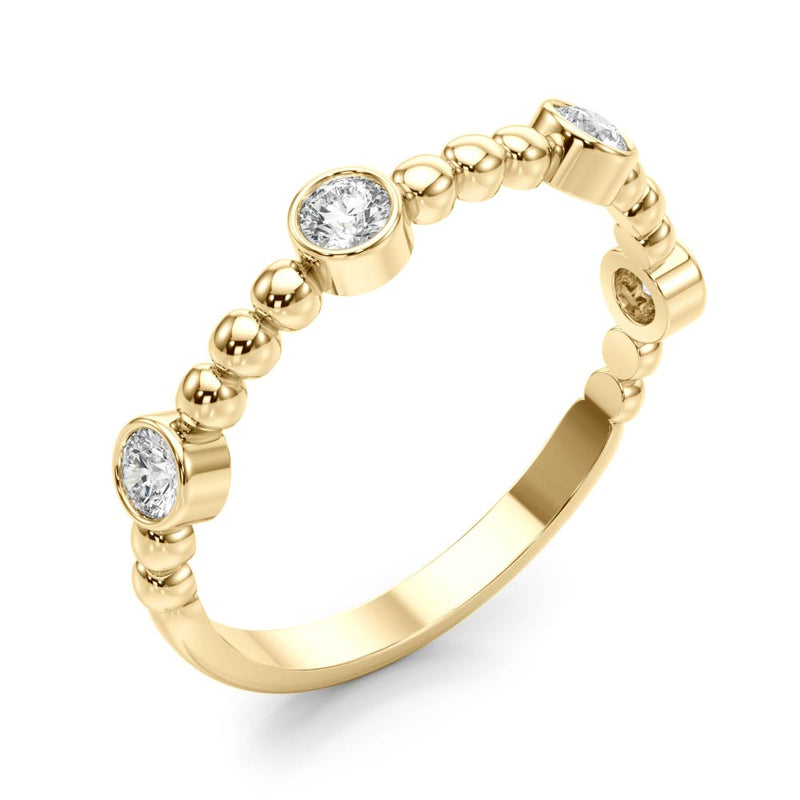 Alexandrine Slim Diamond Band