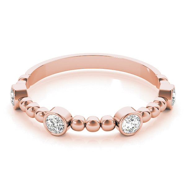 Alexandrine Slim Diamond Band