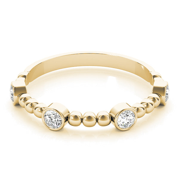 Alexandrine Slim Diamond Band