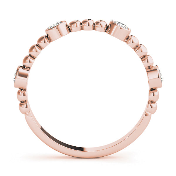 Alexandrine Slim Diamond Band