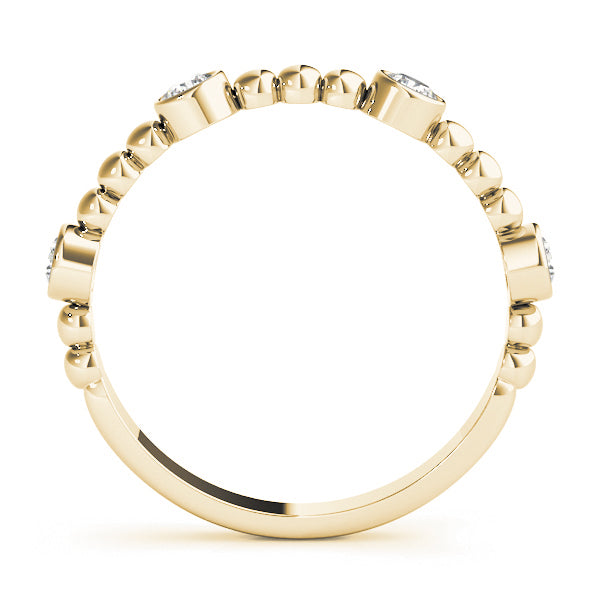 Alexandrine Slim Diamond Band
