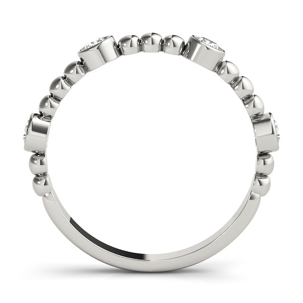 Alexandrine Slim Diamond Band