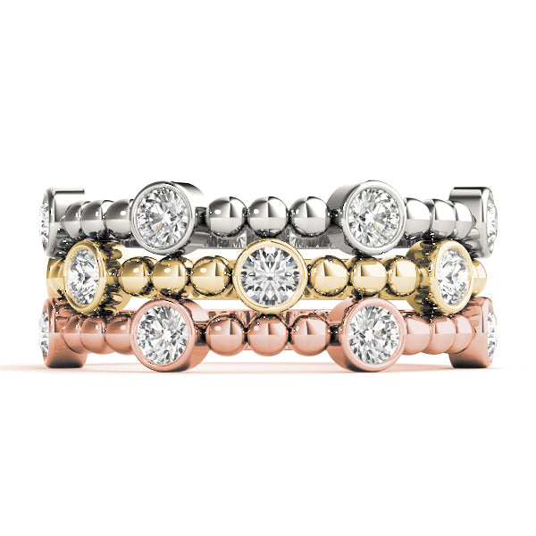 Alexandrine Slim Diamond Band