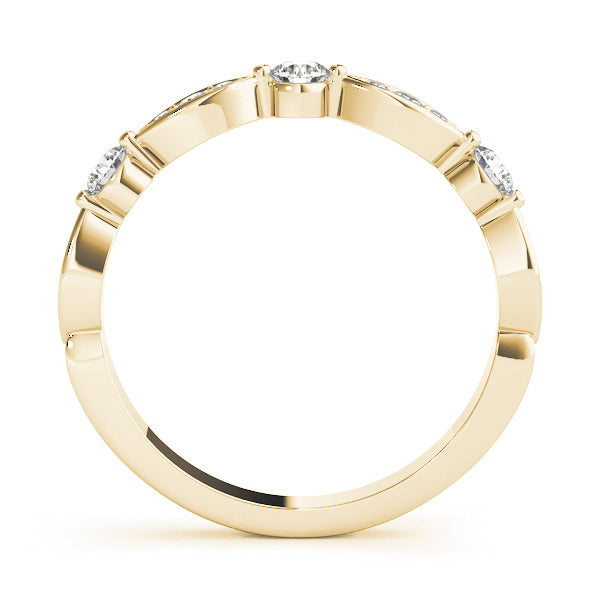 Round &amp; Marquise Diamond Stackable Band – 0.24 ct
