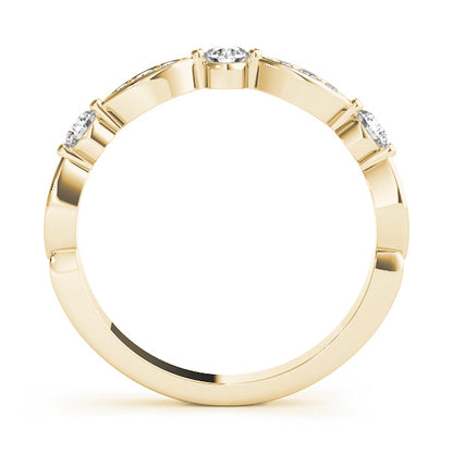 Round &amp; Marquise Diamond Stackable Band – 0.24 ct