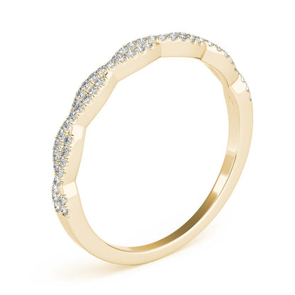 Twisted Diamond Stackable Wedding Band – 0.18 ct