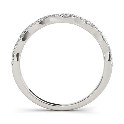 Twisted Diamond Stackable Wedding Band – 0.18 ct