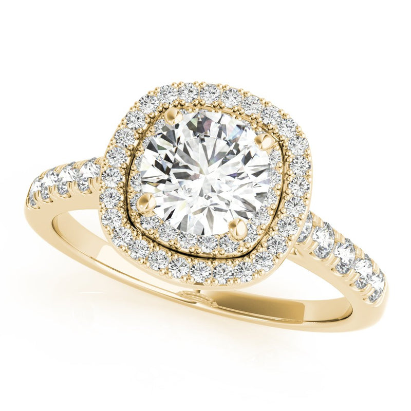 Talia Round Double Halo Engagement Ring