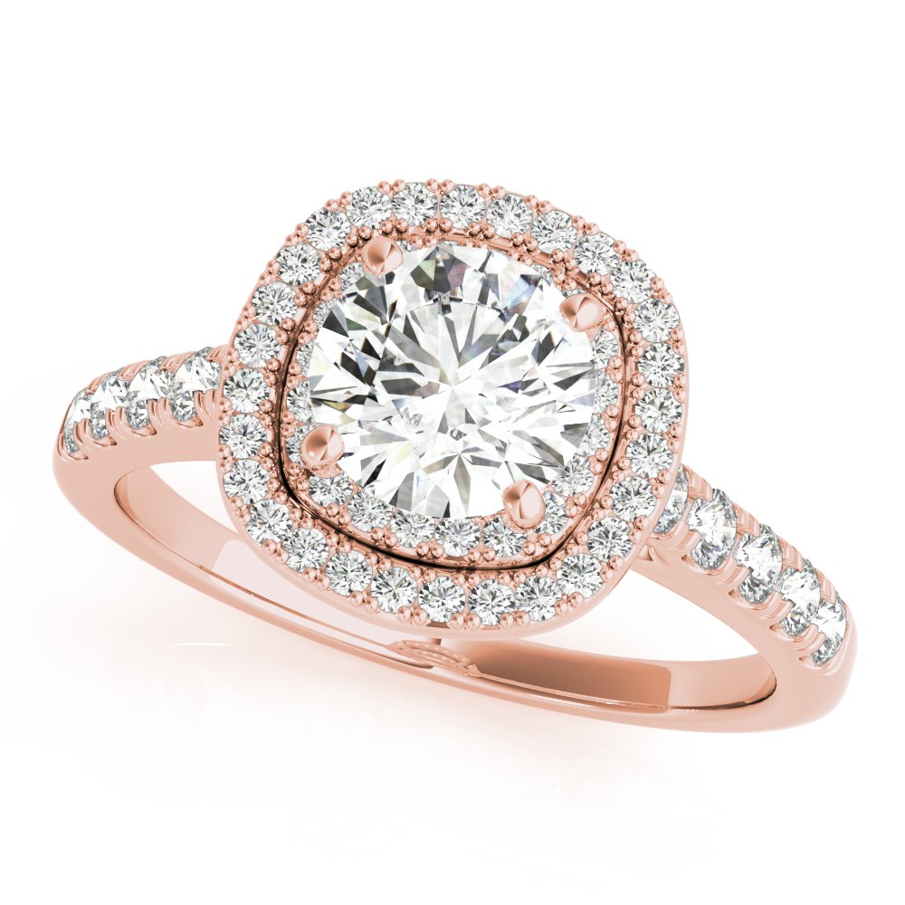 Talia Round Double Halo Engagement Ring
