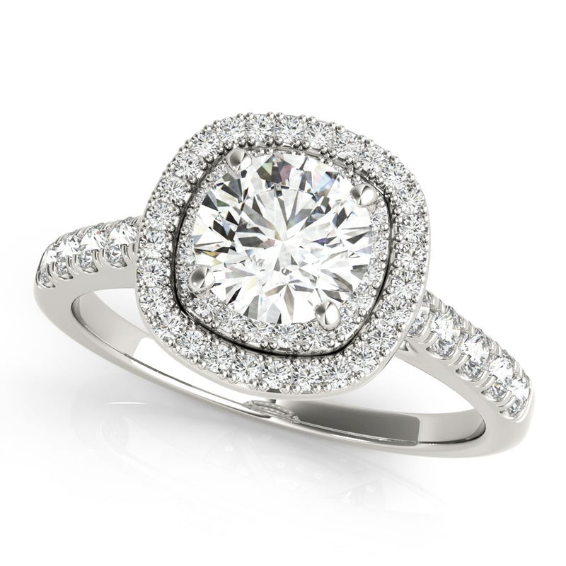 Talia Round Double Halo Engagement Ring