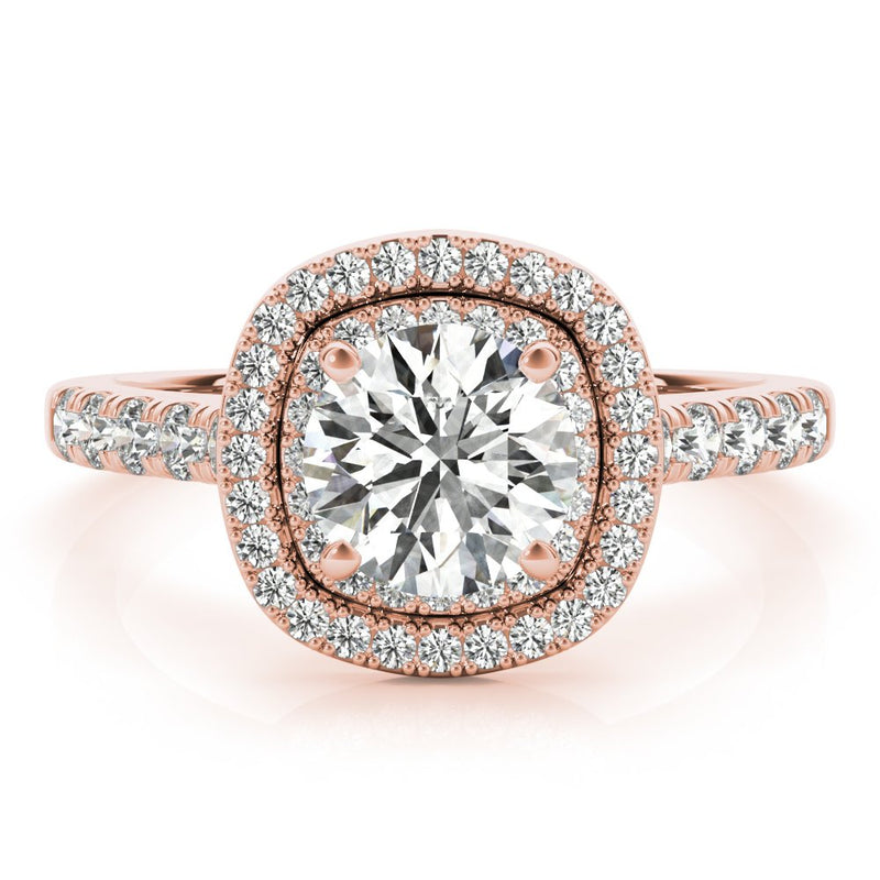 Talia Round Double Halo Engagement Ring