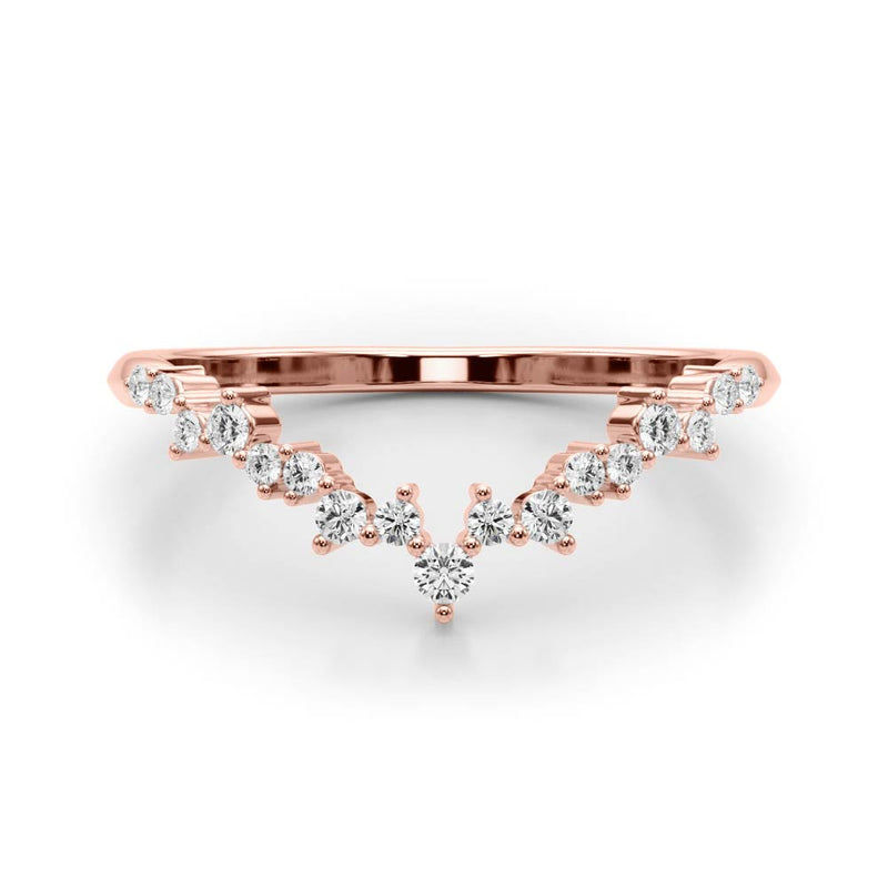 Calliste Fashion Curved Diamond Band