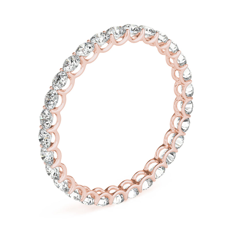 Felicie U Prong Eternity Wedding Band