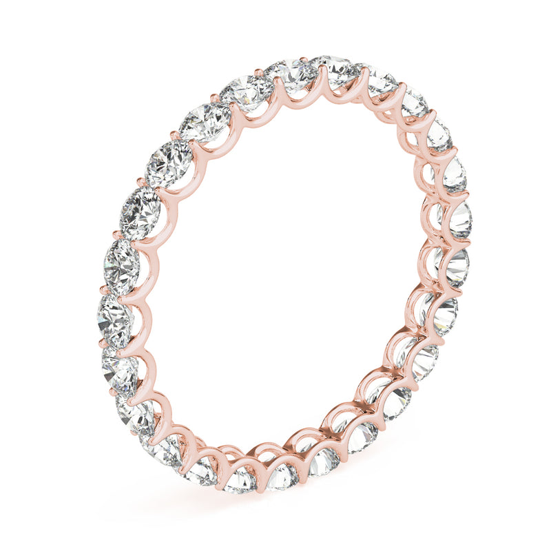 Felicie U Prong Eternity Wedding Band