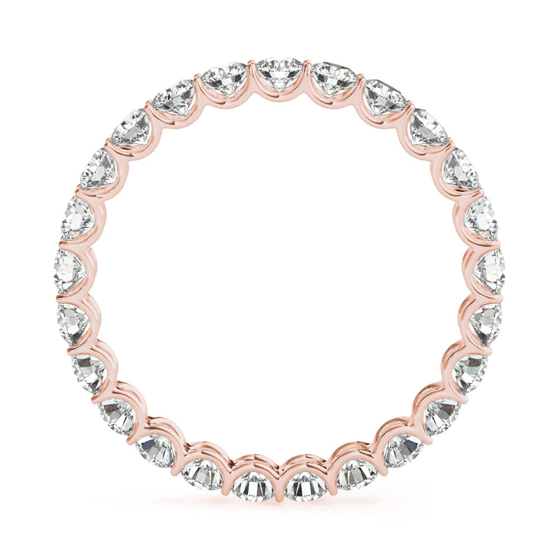 Felicie U Prong Eternity Wedding Band
