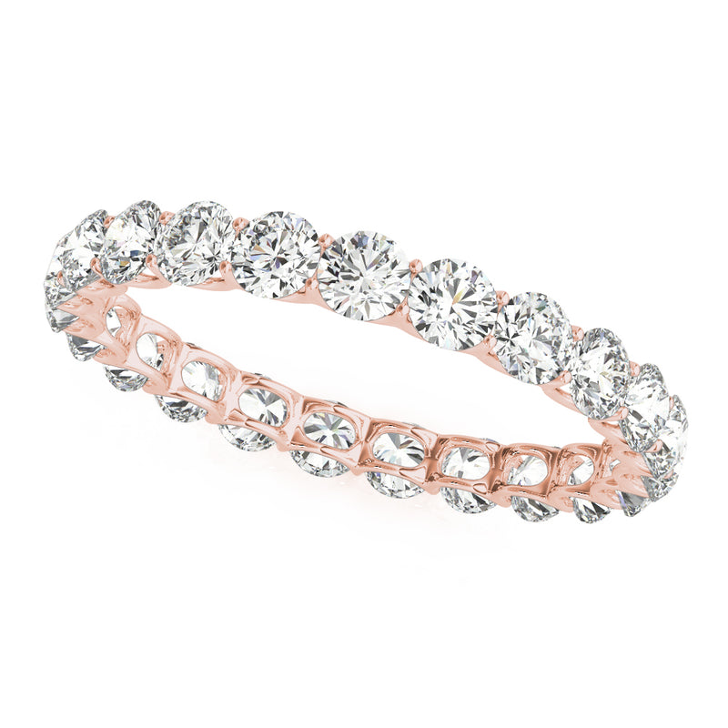 Felicie U Prong Eternity Wedding Band