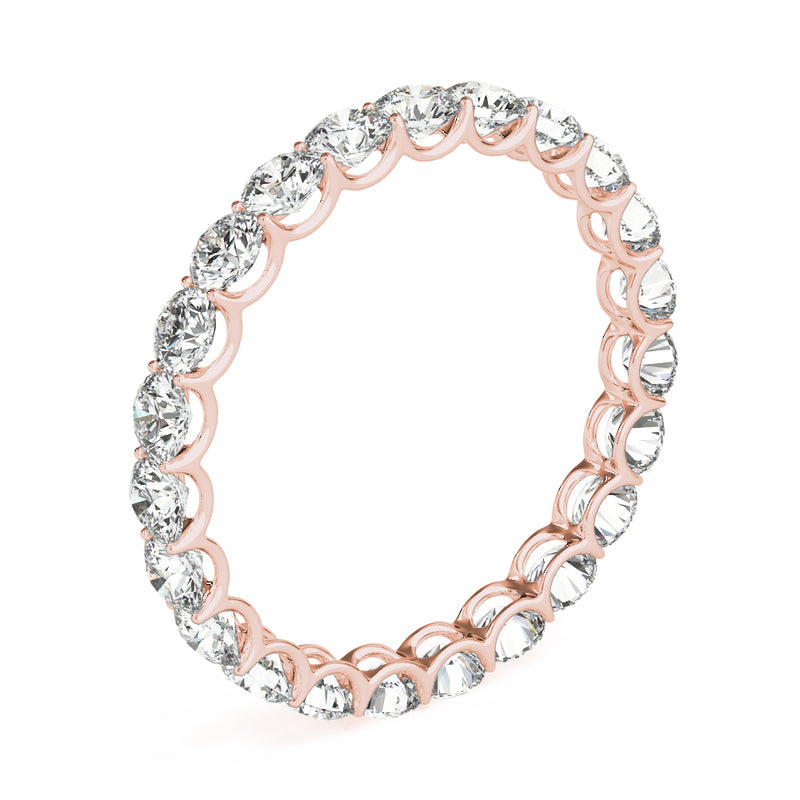 Felicie U Prong Eternity Wedding Band