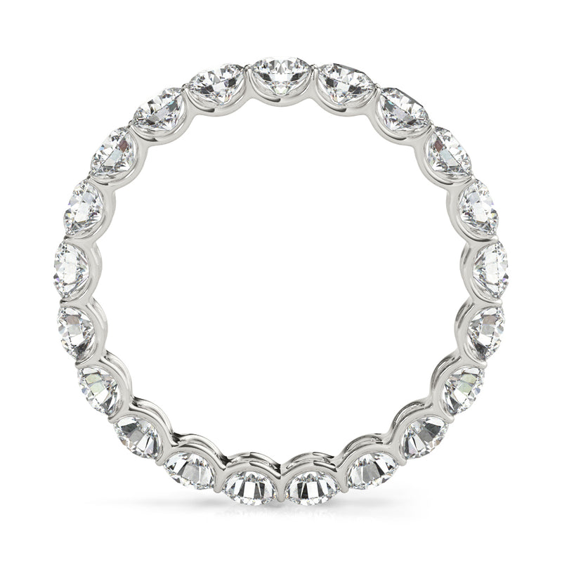 Felicie U Prong Eternity Wedding Band