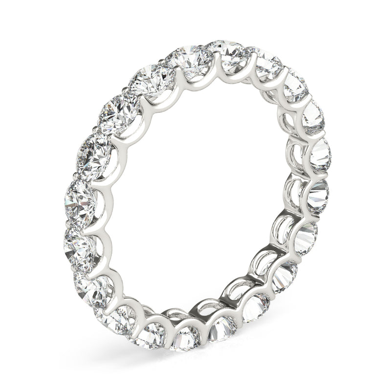 Felicie U Prong Eternity Wedding Band