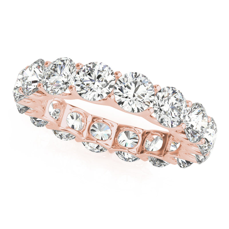 Felicie U Prong Eternity Wedding Band