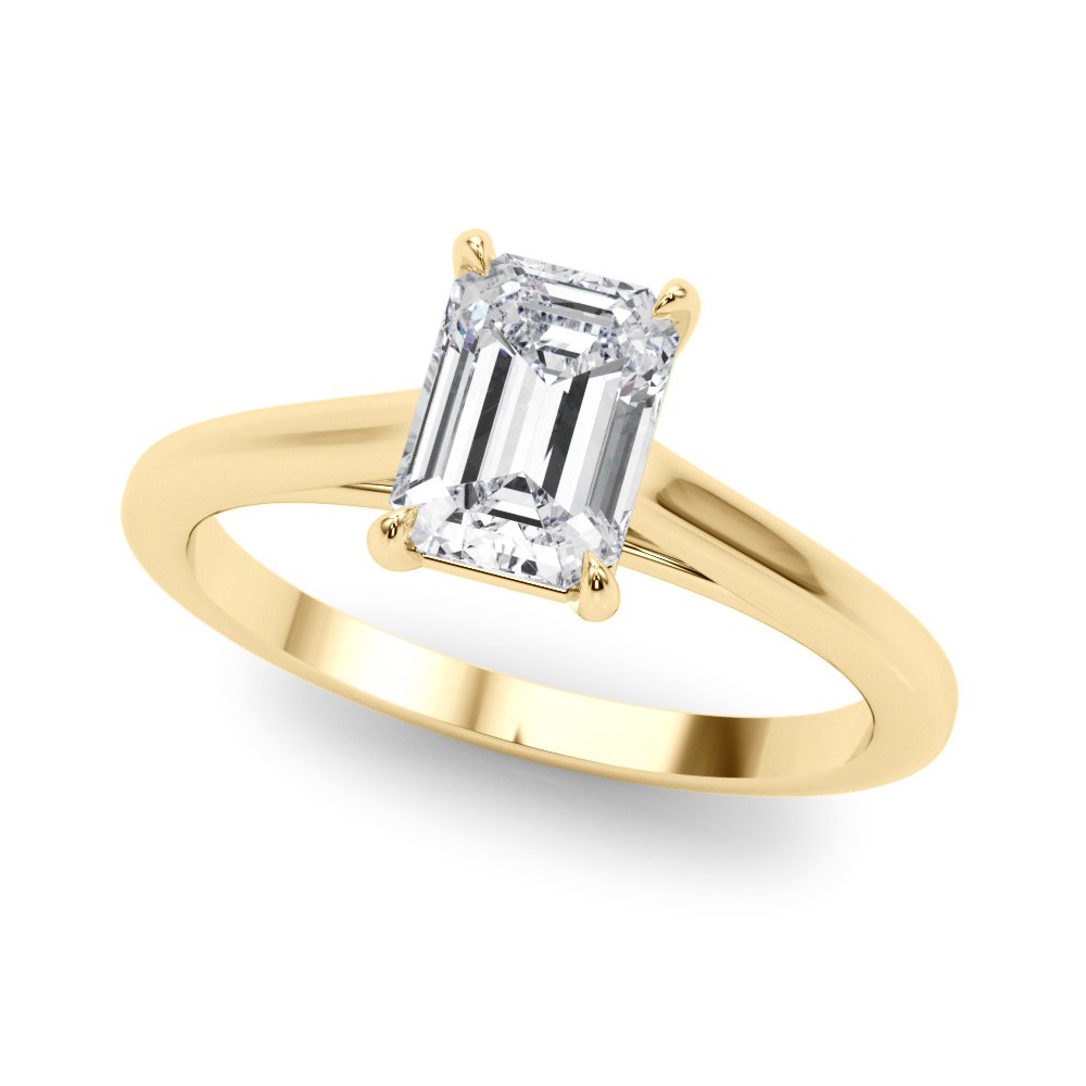 Kate Emerald Cut Solitaire Engagement Ring