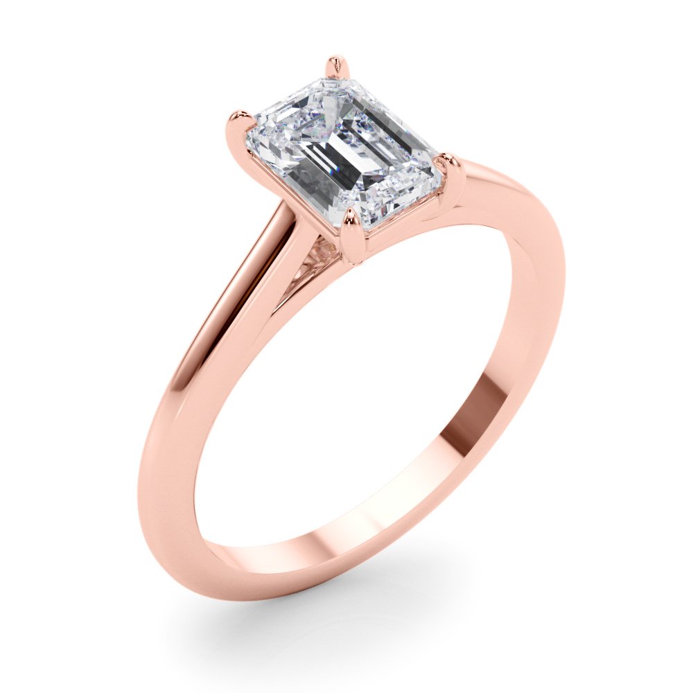 Kate Emerald Cut Solitaire Engagement Ring