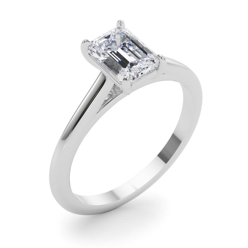 Kate Emerald Cut Solitaire Engagement Ring