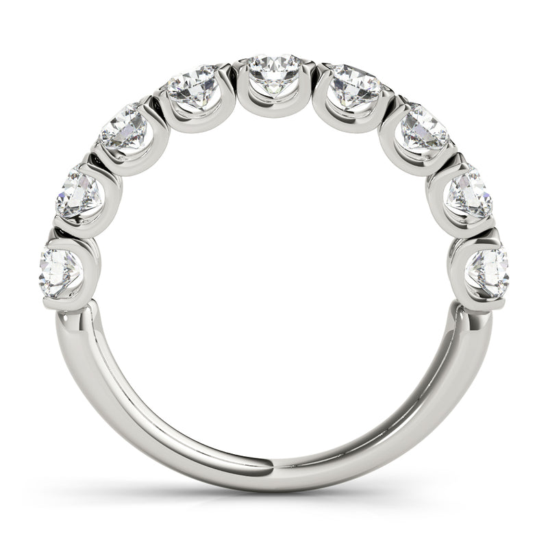 Annick Nine Stone U Prong Diamond Band