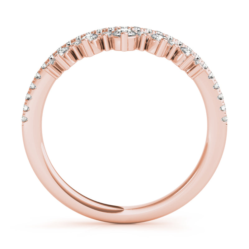 Wendy Chevron Diamond Curved Band
