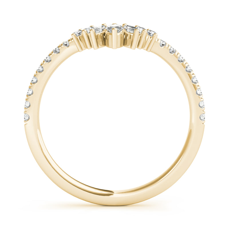 Wanda Marquise And Round Curved Diamond Band