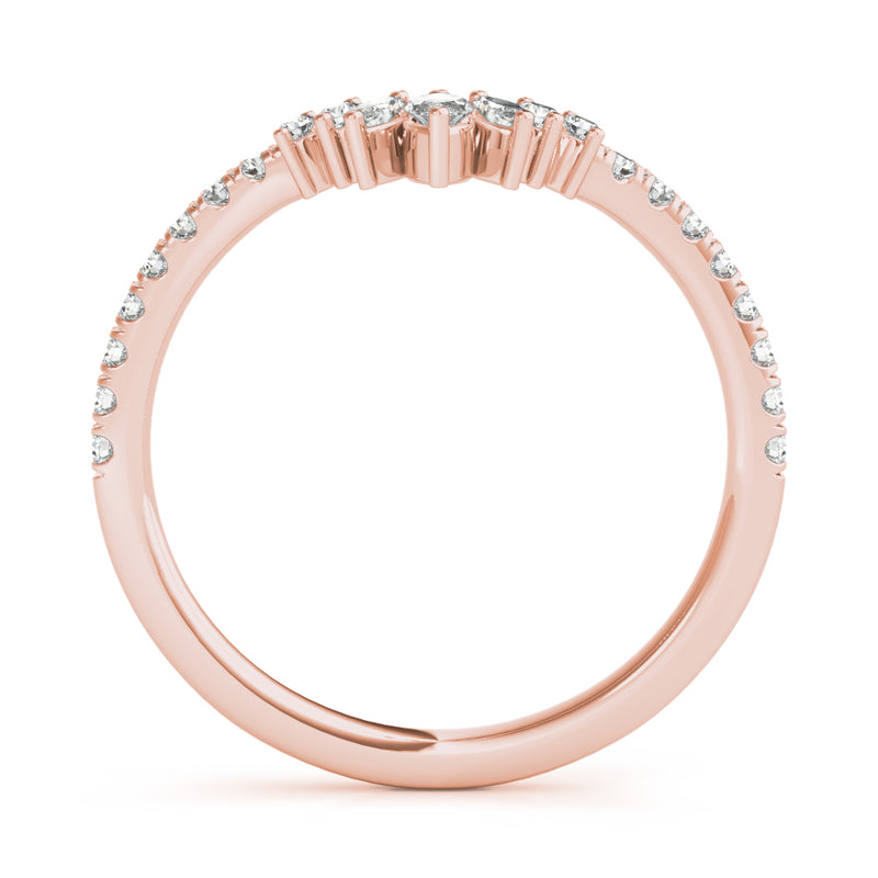 Wanda Marquise And Round Curved Diamond Band