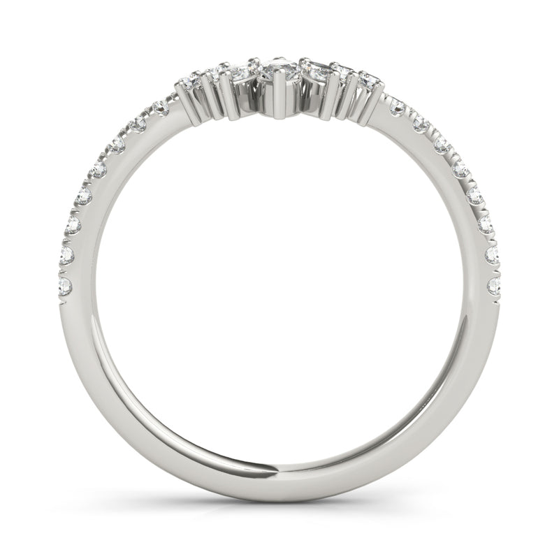 Wanda Marquise And Round Curved Diamond Band