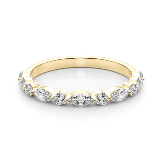 Ma‘lle Marquise-And-Round Stackable Band