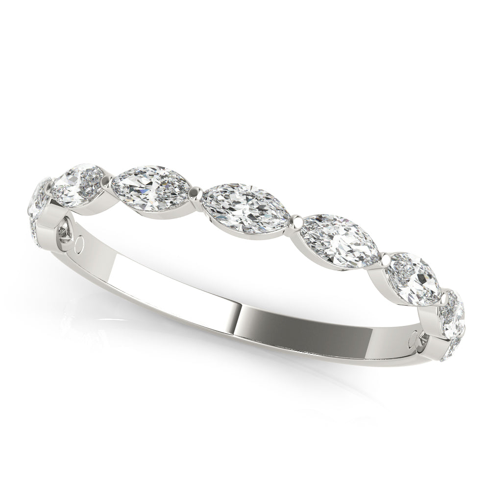 Shared-Prong Marquise Diamond Eternity Wedding Band – 0.63 ct