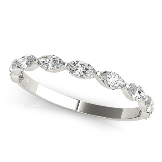 Shared-Prong Marquise Diamond Eternity Wedding Band – 0.63 ct