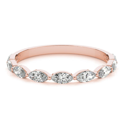 Marquise Diamond Wedding Band – 0.63 ct