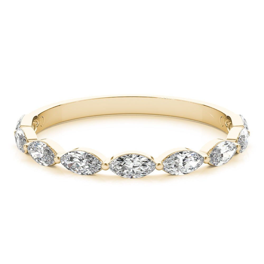 Brigitte Marquise Diamond Half-eternity Band