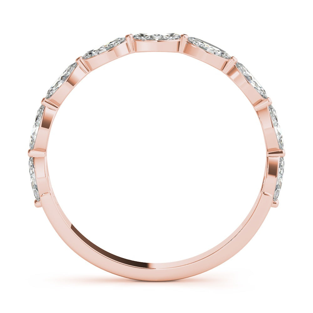 Marquise Diamond Wedding Band – 0.63 ct
