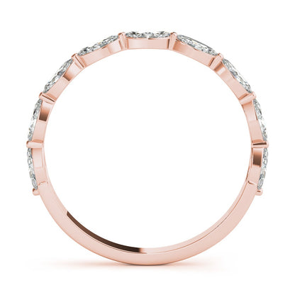 Brigitte Marquise Diamond Half-eternity Band