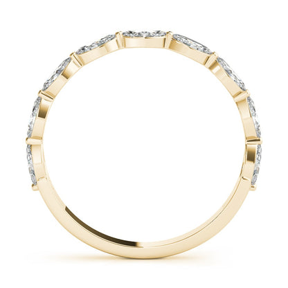 Brigitte Marquise Diamond Half-eternity Band