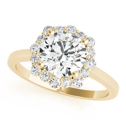 Joan Round Halo Engagement Ring