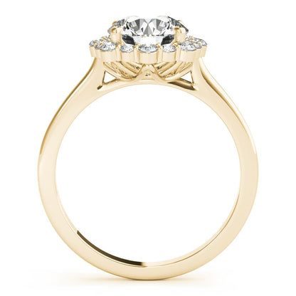 Joan Round Halo Engagement Ring
